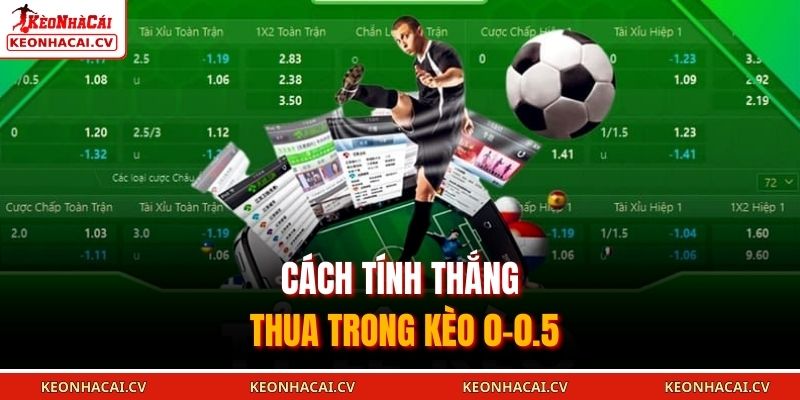 Cách tính thắng thua trong kèo 0-0.5