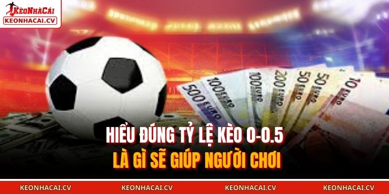 Hiểu đúng tỷ lệ kèo 0-0.5 là gì sẽ giúp người chơi