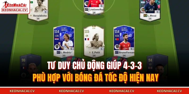 Tư duy chủ động giúp 4-3-3 phù hợp với bóng đá tốc độ hiện nay