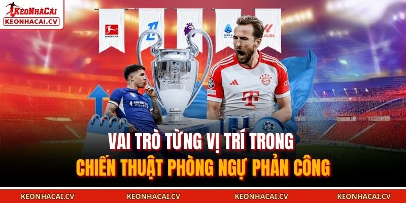 Vai trò từng vị trí trong chiến thuật phòng ngự phản công